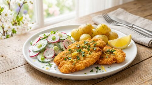 Tento kuřecí řízek má přesně ten správný jarní šmrnc